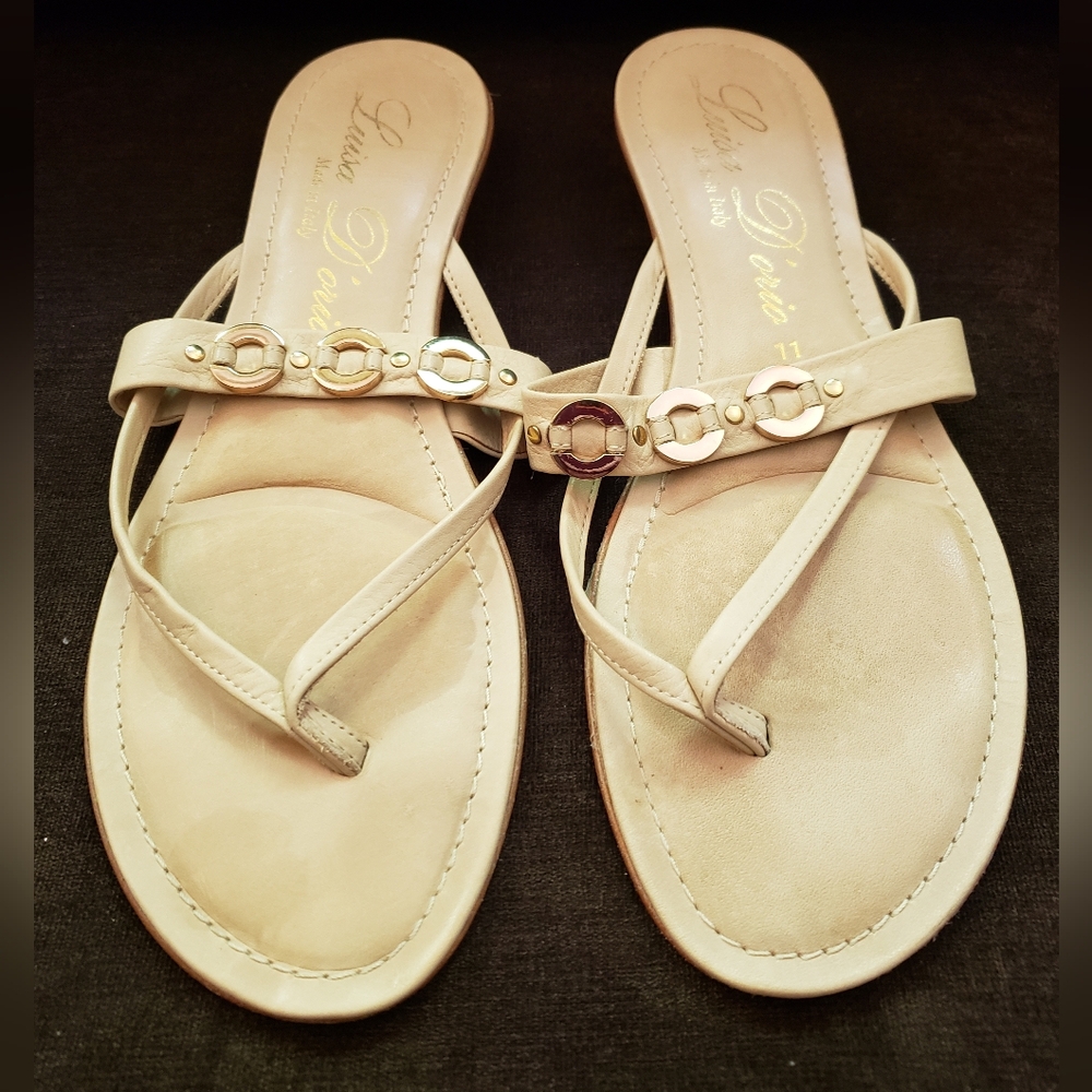 Luisa D'Orio Tan Sandals Size 11